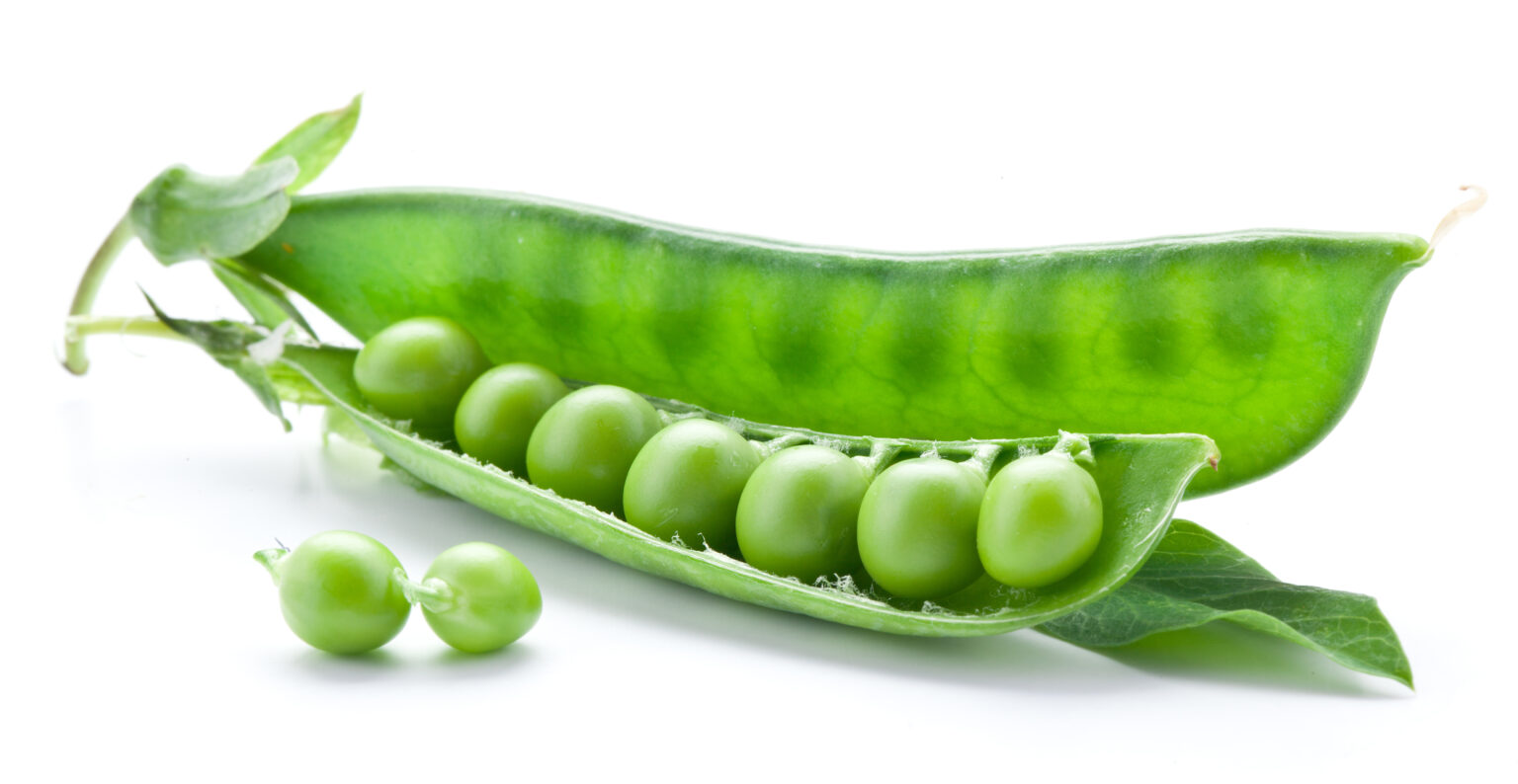 fresh peas in a pod